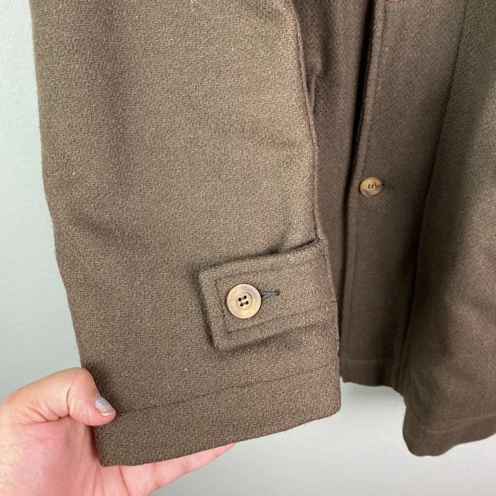 Pendleton 1980s Men's Virgin Wool Brown Overcoat 42